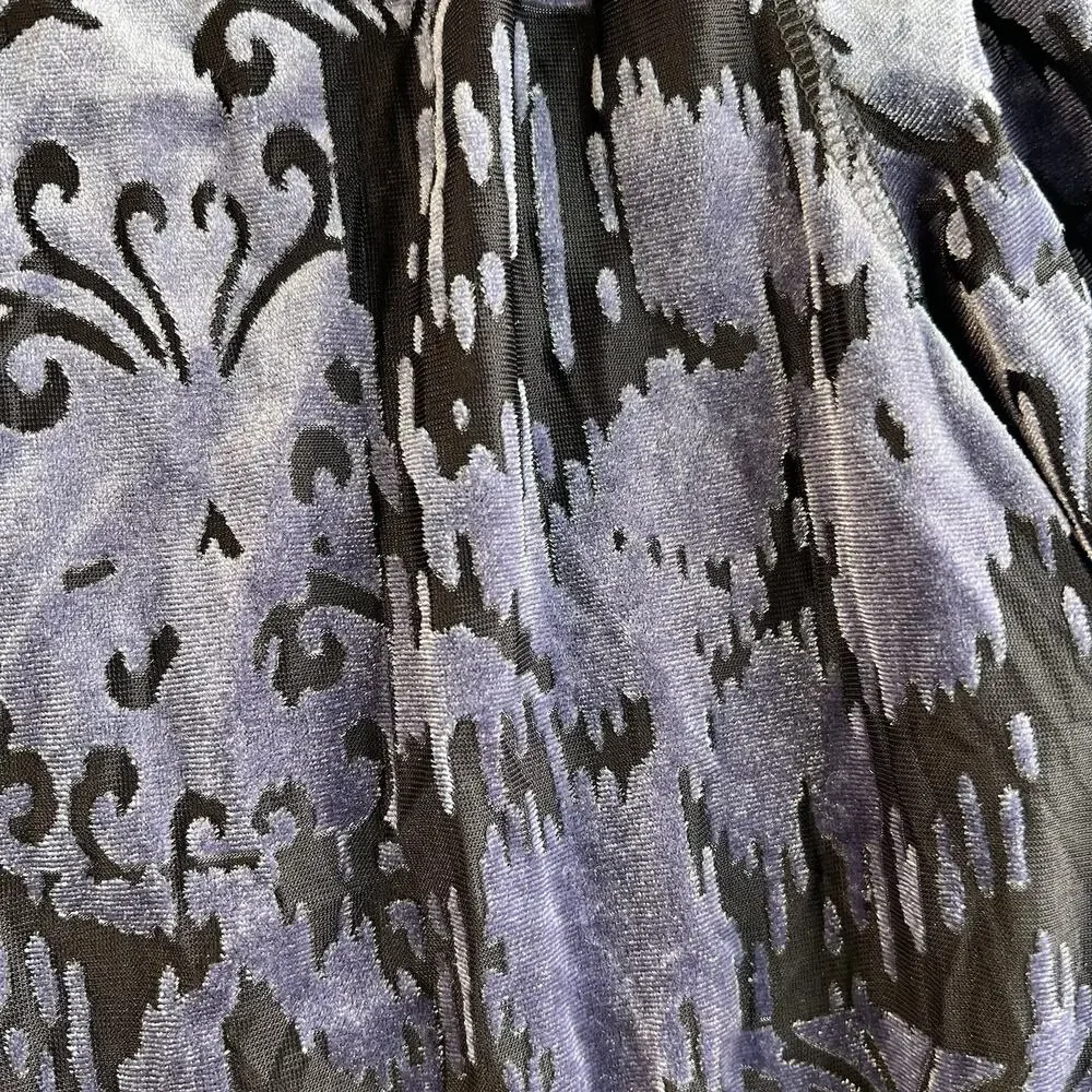 Simply Vera Wang XL Velvet Burnout Tunic Top Fairy Grunge Whimsigoth Fairycore - Picture 4 of 11